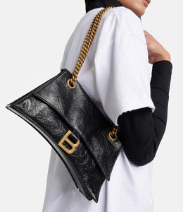 Balenciaga Crush Small leather shoulder bag