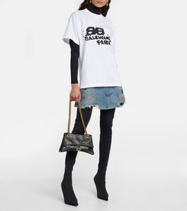 Balenciaga Crush Small leather shoulder bag