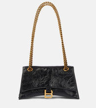 Balenciaga Crush Small leather shoulder bag. Shop Balenciaga Shoulder Bags for women now.