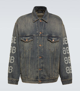 Balenciaga Crypto printed denim jacket