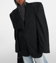 Balenciaga Cut Away oversized wool blazer