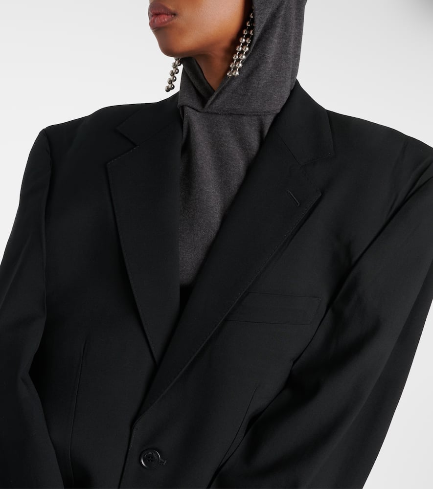 Balenciaga Cut Away oversized wool blazer