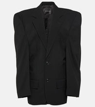 Balenciaga Cut Away oversized wool blazer