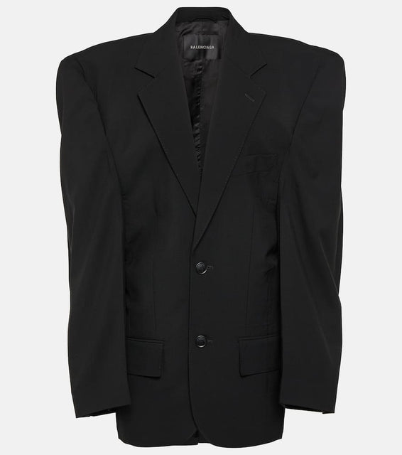 Balenciaga Cut Away oversized wool blazer