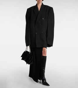 Balenciaga Deconstructed double-breasted wool jacket