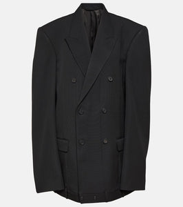 Balenciaga Deconstructed double-breasted wool jacket