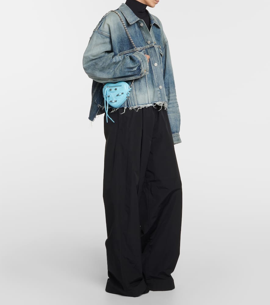 Balenciaga Distressed oversized denim jacket