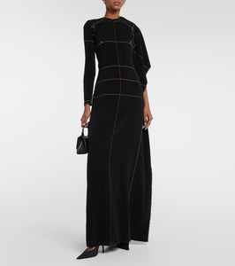 Balenciaga Draped jersey gown