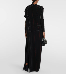 Balenciaga Draped jersey gown