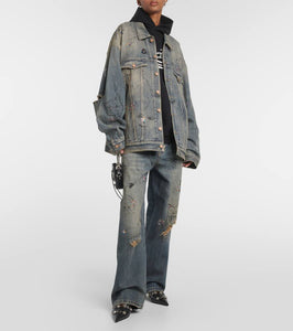 Balenciaga Embellished denim jacket