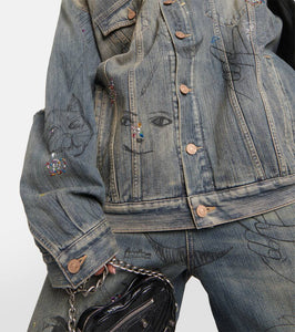 Balenciaga Embellished denim jacket