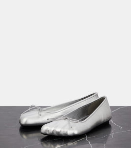 Balenciaga Fetish leather ballet flats