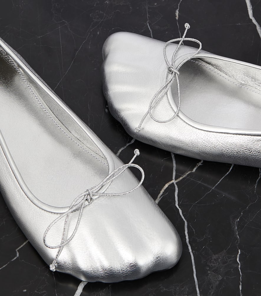 Balenciaga Fetish leather ballet flats