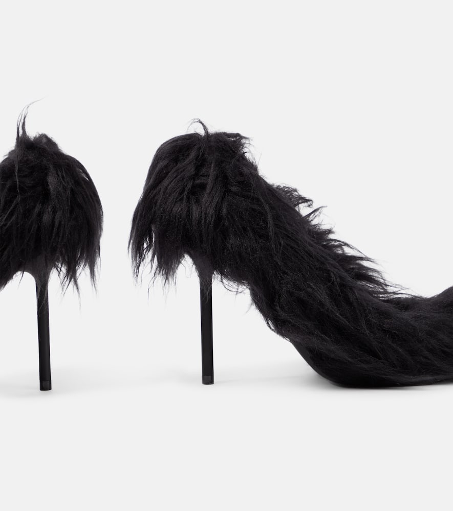 Balenciaga Flex Fur 110 faux fur pumps