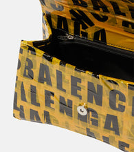 Balenciaga Hourglass Small tape-trimmed leather crossbody bag