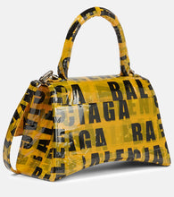 Balenciaga Hourglass Small tape-trimmed leather crossbody bag