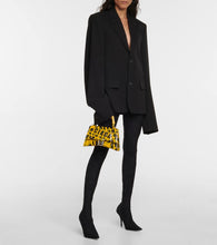 Balenciaga Hourglass Small tape-trimmed leather crossbody bag