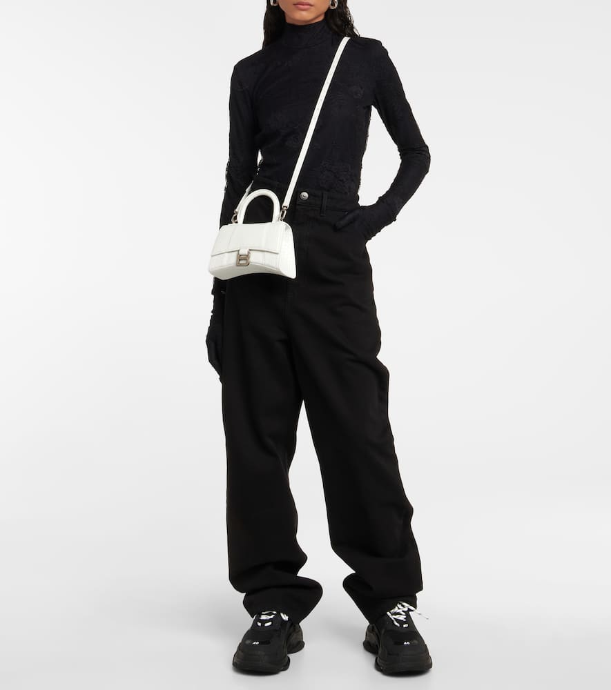 Balenciaga Hourglass XS leather crossbody bag