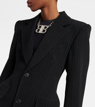 Balenciaga Hourglass chalk stripe wool blazer