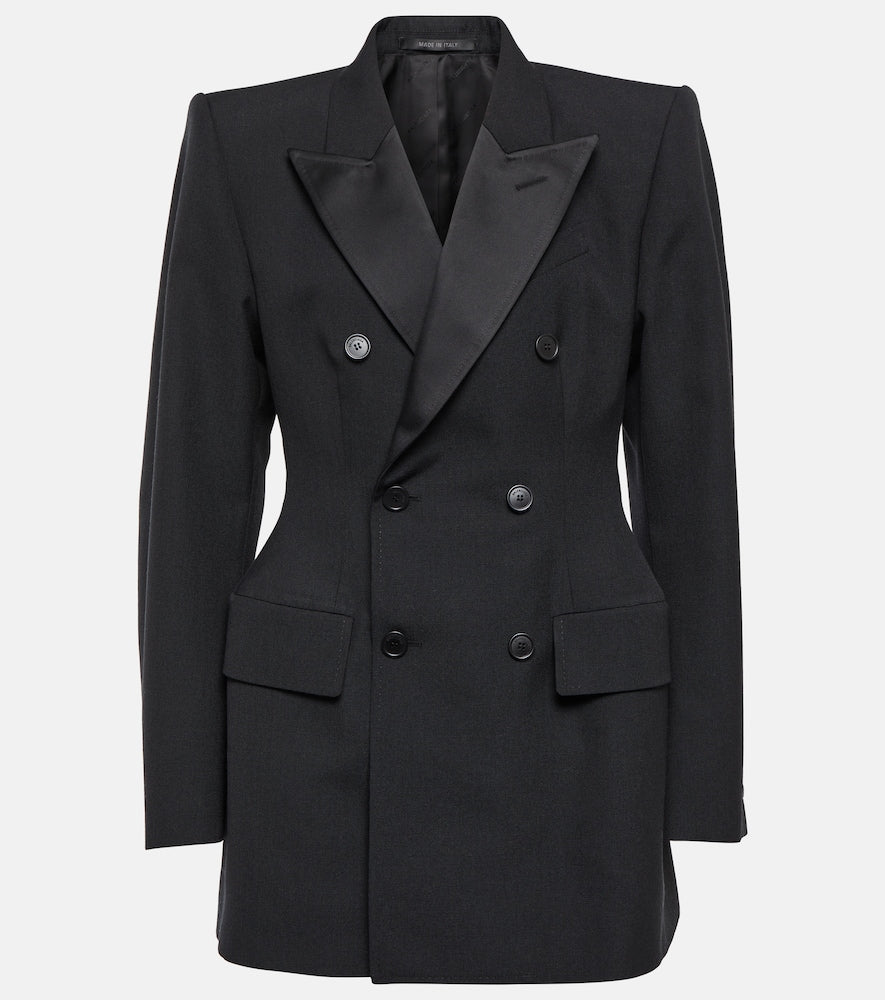 Balenciaga Hourglass double-breasted wool blazer - Balenciaga Hourglass 双排扣羊毛西装外套