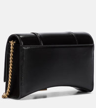 Balenciaga Hourglass leather wallet on chain