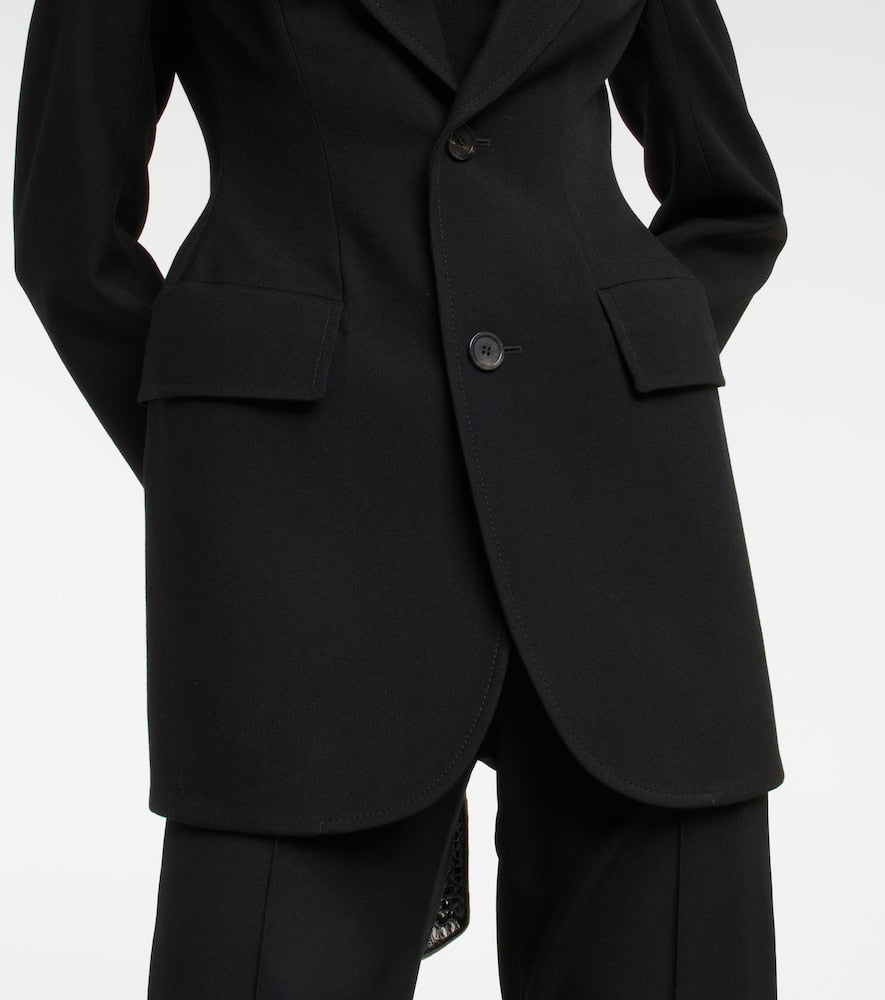 Balenciaga Hourglass virgin wool blazer