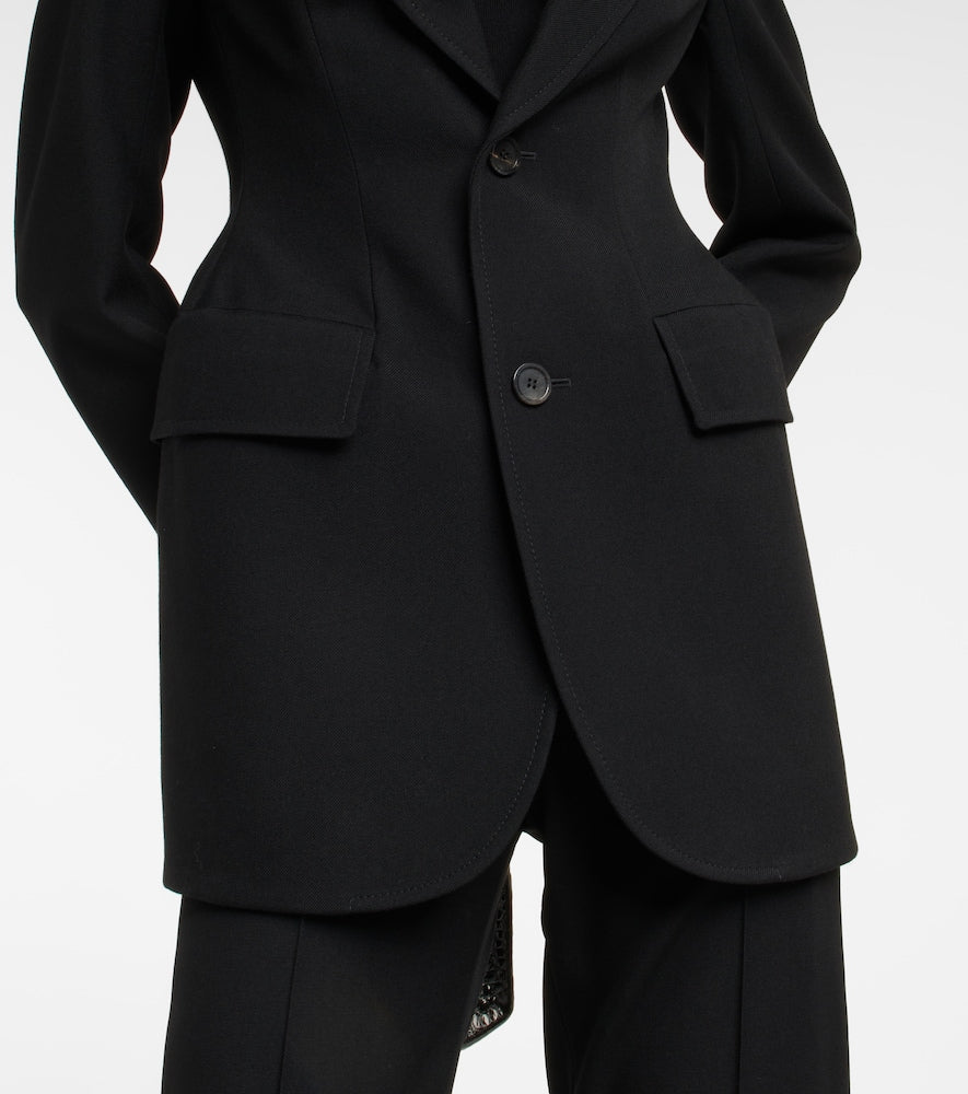 Balenciaga Hourglass virgin wool blazer