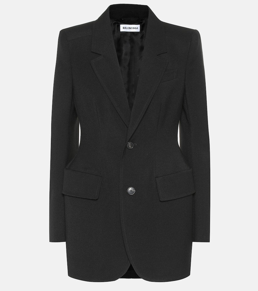 Balenciaga Hourglass virgin wool blazer
