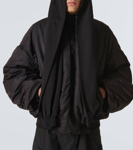 Balenciaga Incognito hooded bomber jacket