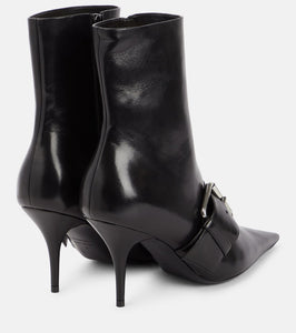 Balenciaga Knife 80 leather ankle boots