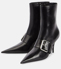 Balenciaga Knife 80 leather ankle boots
