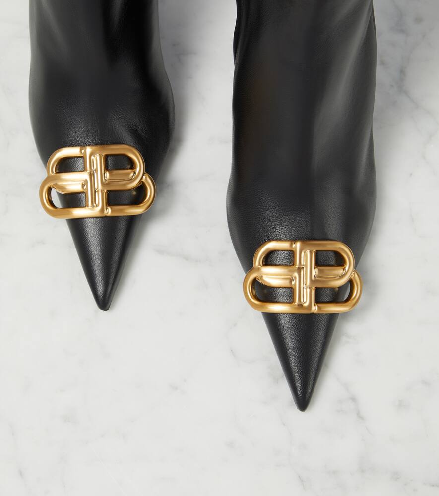 Balenciaga Knife BB leather knee-high boots