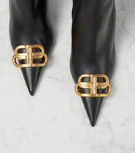 Balenciaga Knife BB leather knee-high boots