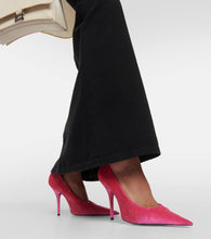 Balenciaga Knife velvet pumps