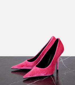Balenciaga Knife velvet pumps