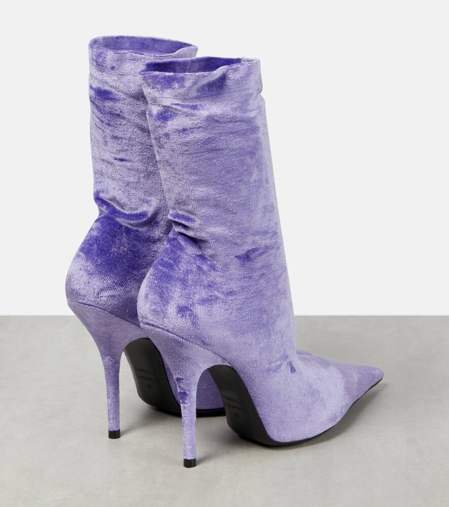 Balenciaga Knife velvet sock boots