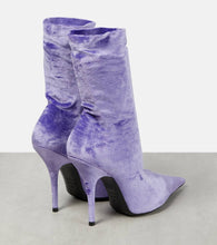 Balenciaga Knife velvet sock boots