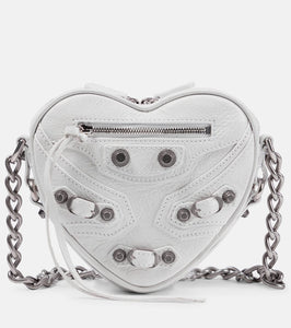 Balenciaga Le Cagole Heart Mini leather crossbody bag. Shop Balenciaga Shoulder Bags for women now.
