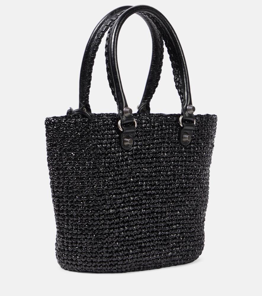 Balenciaga Le Cagole Medium raffia shoulder bag