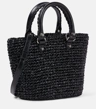 Balenciaga Le Cagole Panier Small raffia-effect basket bag