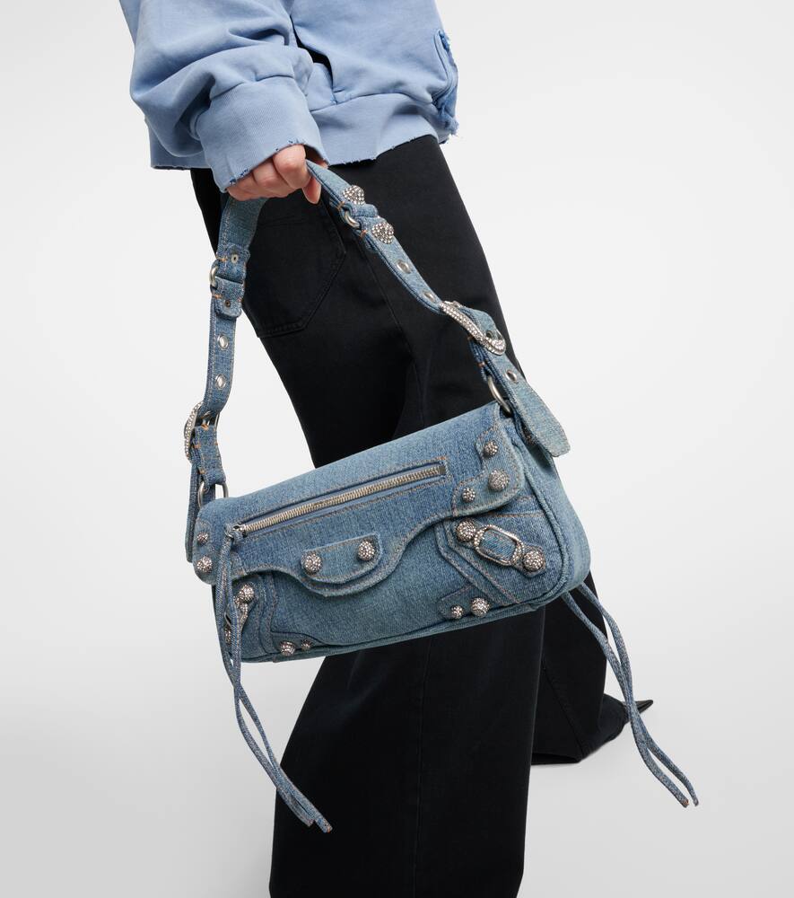 Balenciaga Le Cagole denim shoulder bag