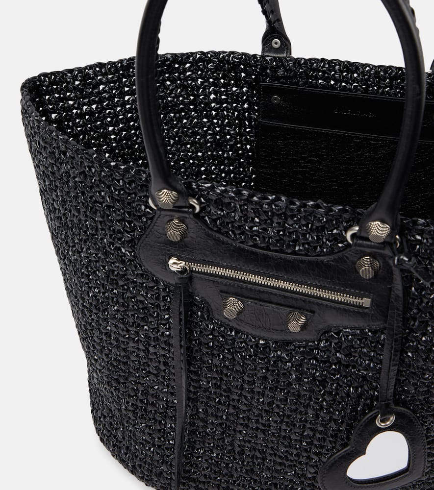 Balenciaga Le Cagole mesh shoulder bag
