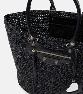 Balenciaga Le Cagole mesh shoulder bag