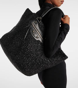 Balenciaga Le Cagole mesh shoulder bag