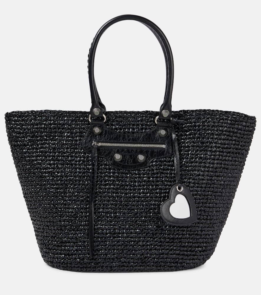 Balenciaga Le Cagole mesh shoulder bag. Shop Balenciaga Tote Bags for women now.