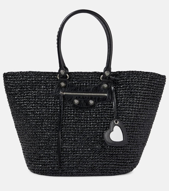Balenciaga Le Cagole mesh shoulder bag. Shop Balenciaga Tote Bags for women now.