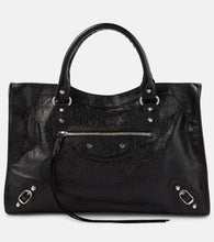 Balenciaga Le City Medium leather shoulder bag. Shop Balenciaga Shoulder Bags for women now.