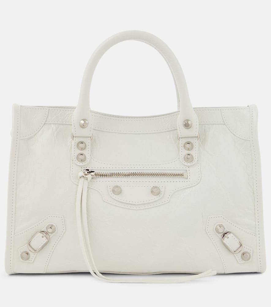 Balenciaga Le City Small leather shoulder bag. Shop Balenciaga Shoulder Bags for women now.