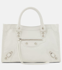 Balenciaga Le City Small leather shoulder bag. Shop Balenciaga Shoulder Bags for women now.