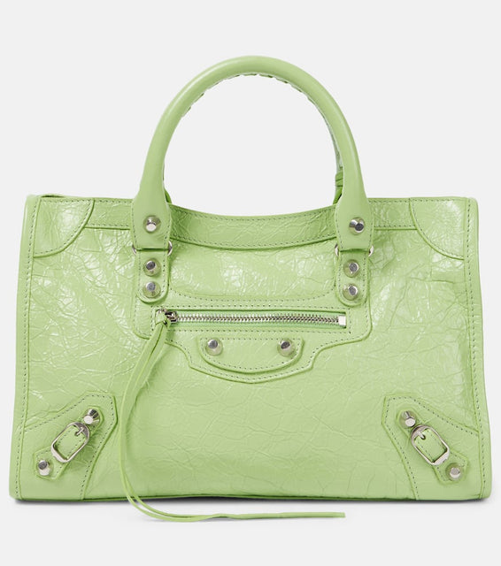 Balenciaga Le City Small leather shoulder bag. Shop Balenciaga Shoulder Bags for women now.